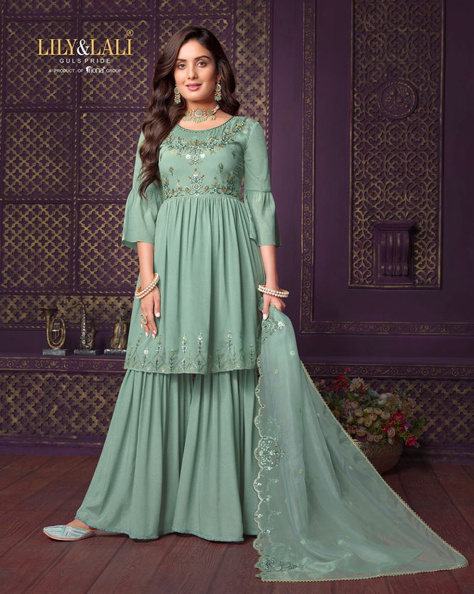 Eminent 2 By Lily And Lali Sharara Readymade Suits Catalog